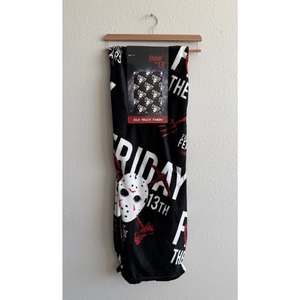 NEW Friday The 13th Jason Mask Throw Blanket - 50" x 70" Horror
